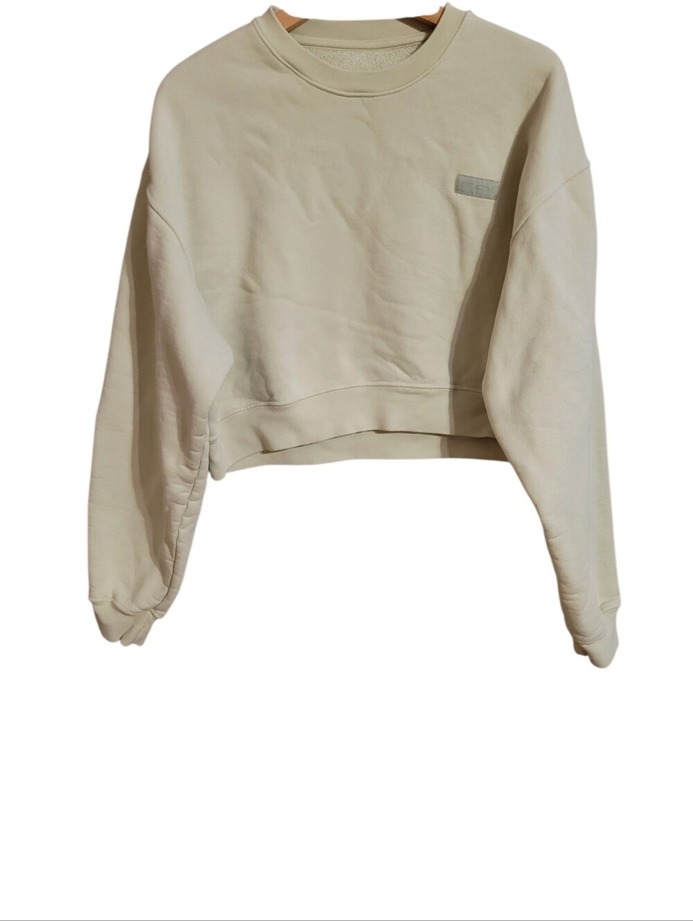 Set Active Green Cropped Pullover Sweatshirt